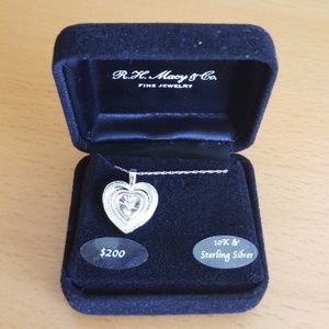 Heart sterling silver necklace